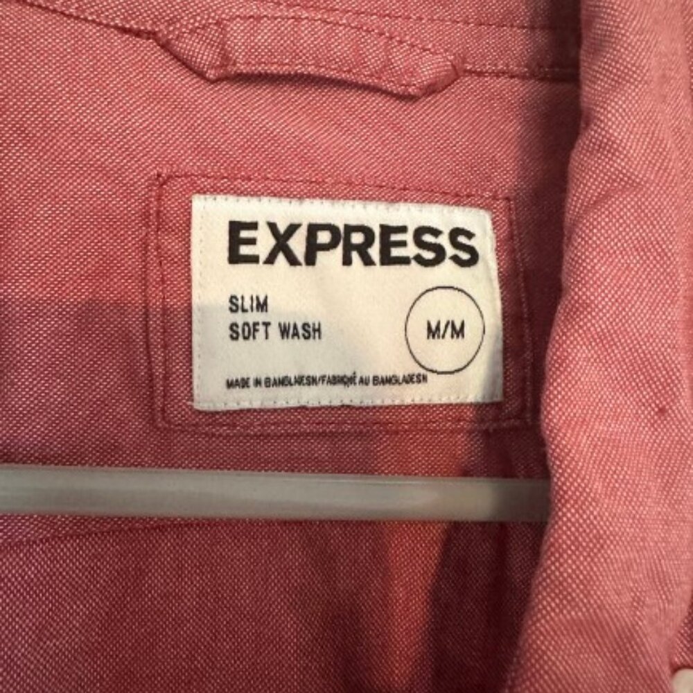 Express Light Red Button Down - image 3